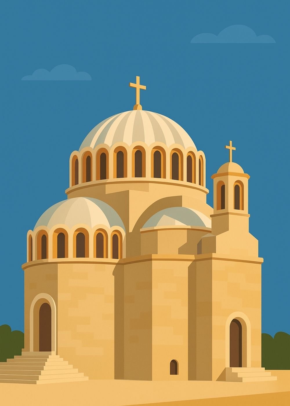 Blessing card – St Constantine church dome